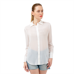 Long Sleeve Chiffon Shirt