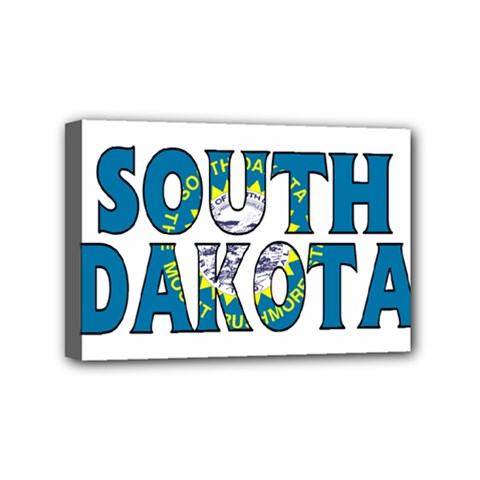 South Dakota Mini Canvas 6  X 4  (framed)