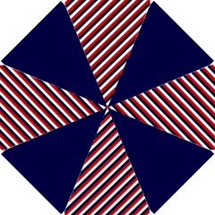 Diagonal Patriot Stripes Golf Umbrella by StuffOrSomething