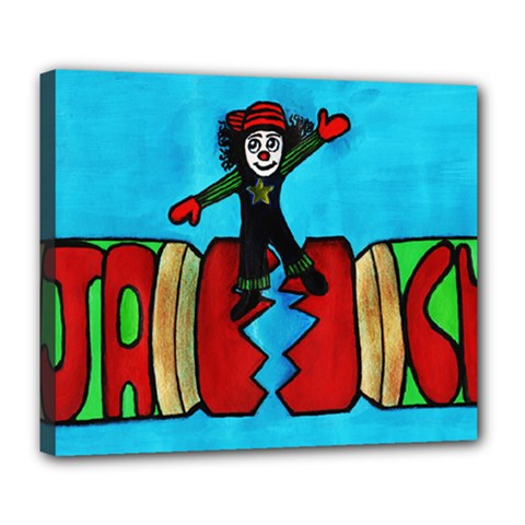Cracker Jack Deluxe Canvas 24  X 20  (framed) by JUNEIPER07