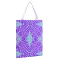 Turquoise Purple Zebra Pattern  All Over Print Classic Tote Bag View2