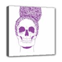 Purple Skull Bun Up Mini Canvas 8  x 8  (Framed) View1
