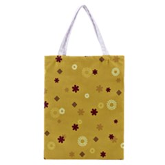 Abstract Geometric Shapes Design In Warm Tones Classic Tote Bag