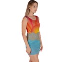 Oriental Sunset Bodycon Dress View3