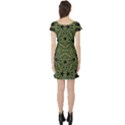 Luxury Abstract Golden Grunge Art Short Sleeved Skater Dress View2