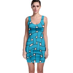 Blue Distorted Weave Bodycon Dress by LalyLauraFLM