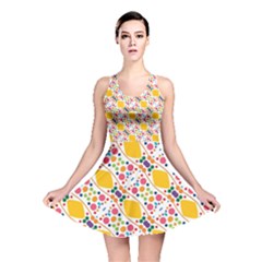 Dots And Rhombus Reversible Skater Dress