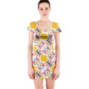 Dots and rhombus Short sleeve Bodycon dress View1