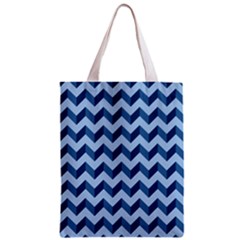 Tiffany Blue Modern Retro Chevron Patchwork Pattern Classic Tote Bag by GardenOfOphir