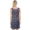 Floral Arabesque Print Sleeveless Satin Nightdress View2
