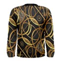 Futuristic Ornament Print Long Sleeve T-shirt (Men) View2