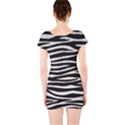 Black White Tiger  Short Sleeve Bodycon Dress View2