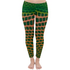 Distorted Rectangles Winter Leggings