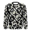 Black and White Print Long Sleeve T-shirt (Men) View1