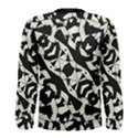 Black and White Print Long Sleeve T-shirt (Men) View2