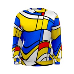 Colorful Distorted Shapes Sweatshirt by LalyLauraFLM