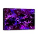 Purple Skulls Goth Storm Deluxe Canvas 18  x 12  (Framed) View1