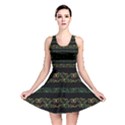 Modern Lace Stripe Pattern Reversible Skater Dress View1