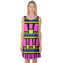 Trapeze and stripes Sleeveless Satin Nightdress View1