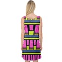 Trapeze and stripes Sleeveless Satin Nightdress View2