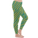 Blue yellow waves Winter Leggings View3