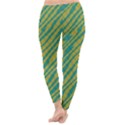 Blue yellow waves Winter Leggings View4