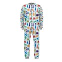 Blue Colorful Cats Silhouettes Pattern OnePiece Jumpsuit (Kids) View1