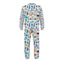 Blue Colorful Cats Silhouettes Pattern OnePiece Jumpsuit (Kids) View2