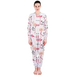 Flamingo Pattern Onepiece Jumpsuit (ladies) 