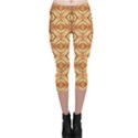 Faux Animal Print Pattern Capri Leggings View1