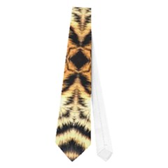 Faux Animal Print Pattern Neckties (one Side) 