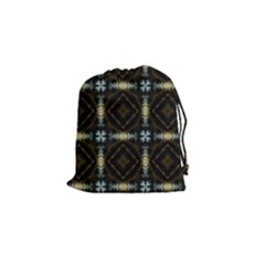 Faux Animal Print Pattern Drawstring Pouches (small) 
