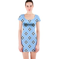 Cute Pretty Elegant Pattern Short Sleeve Bodycon Dresses
