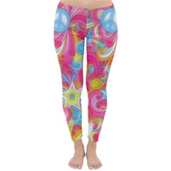 Hippy Peace Swirls Winter Leggings
