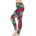 Shapes in squares pattern Leggings View3