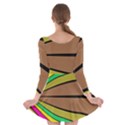 Symmetric waves Long Sleeve Skater Dress View2