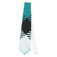 Smart Plaid Teal Neckties (one Side) 