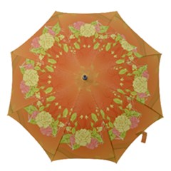 Beautiful Flowers In Soft Colors Hook Handle Umbrellas (large) by FantasyWorld7