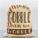 First We Gobble Then We Wobble  Drawstring Bag (Small) View1