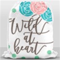 Wild At Heart Flowers Drawstring Bag (Large) View1
