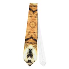 Faux Animal Print Pattern Neckties (one Side) 