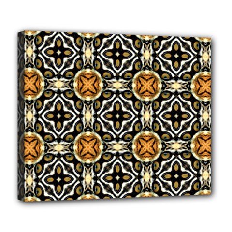 Faux Animal Print Pattern Deluxe Canvas 24  X 20  