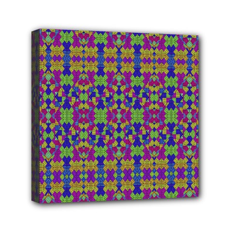 Ethnic Modern Geometric Pattern Mini Canvas 6  X 6 