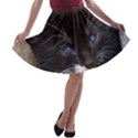 KITTY IN A CORNER A-line Skater Skirt View1