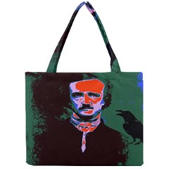 Edgar Allan Poe Pop Art  Tiny Tote Bags by icarusismartdesigns