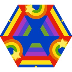 Rainbow Mini Folding Umbrella by Ellador