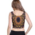Yellow Purple Lotus Mandala Crop Top View3
