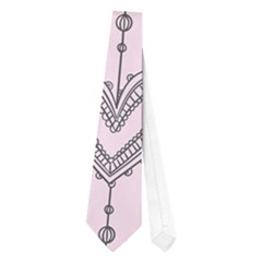 Sketches Ornamental Hearts Pattern Neckties (one Side) 