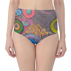 Rainbow Passion High-waist Bikini Bottoms by SugaPlumsEmporium