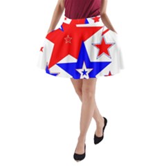The Patriot 2 A-line Pocket Skirt by SugaPlumsEmporium